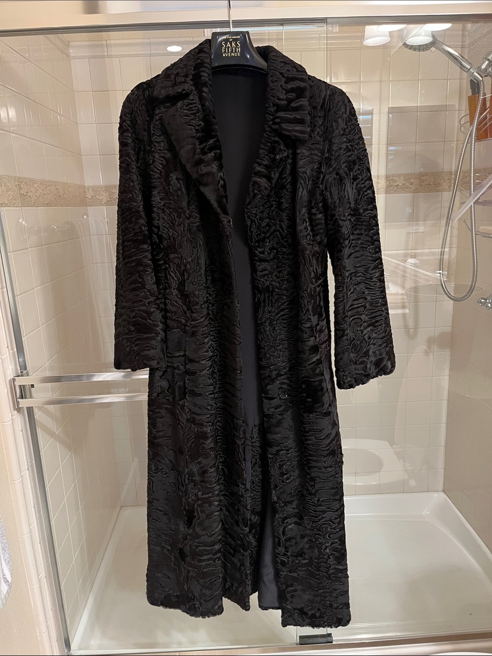 Karakul fur coat
